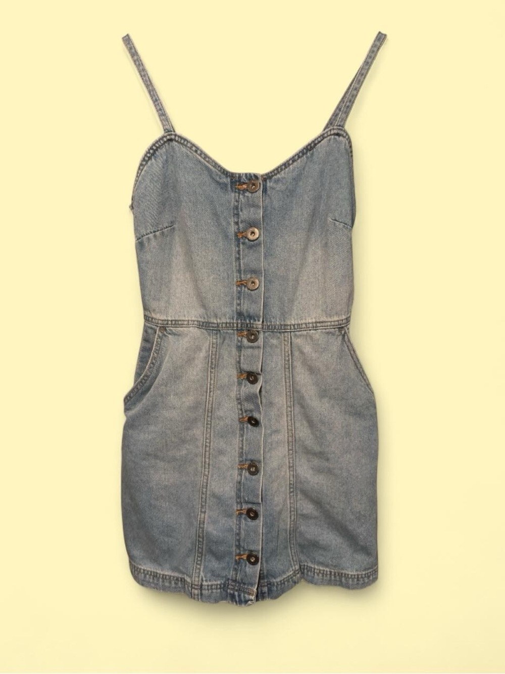 Vans Light Blue Denim Button-Down Mini Dress